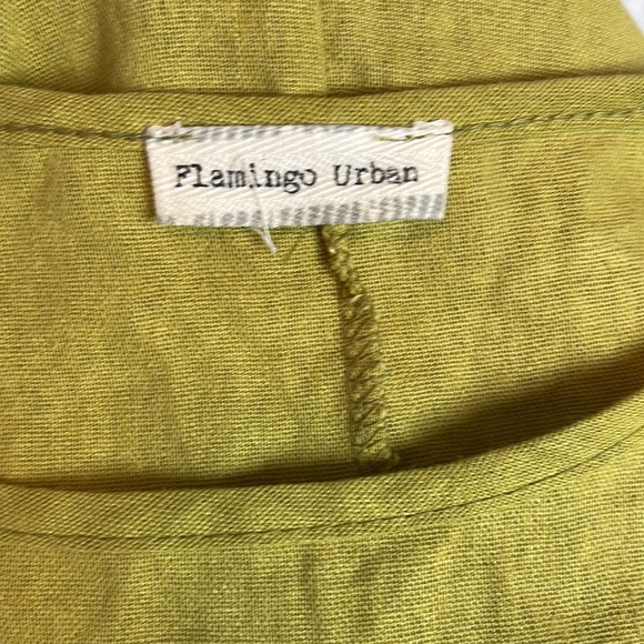 Flamingo Urban Boho dress, Wm’s Sz medium, mustard color - Picture 8 of 9